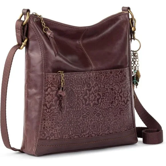 Leather Crossbody Bag Women's Adjustable Strap Recycled Peta Certified